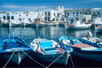 Fishing Boats in the Harbour, Naoussa, Paros, the Cyclades, the Greek Islands, Greece