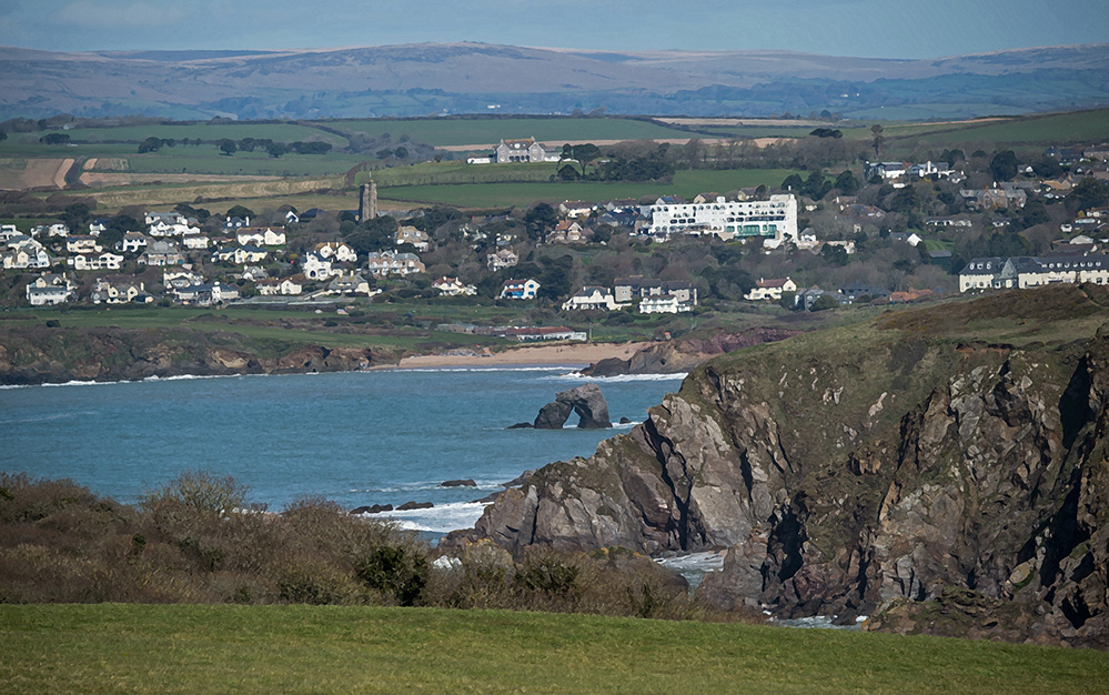 View to Thurlestone from Bolt Tail 