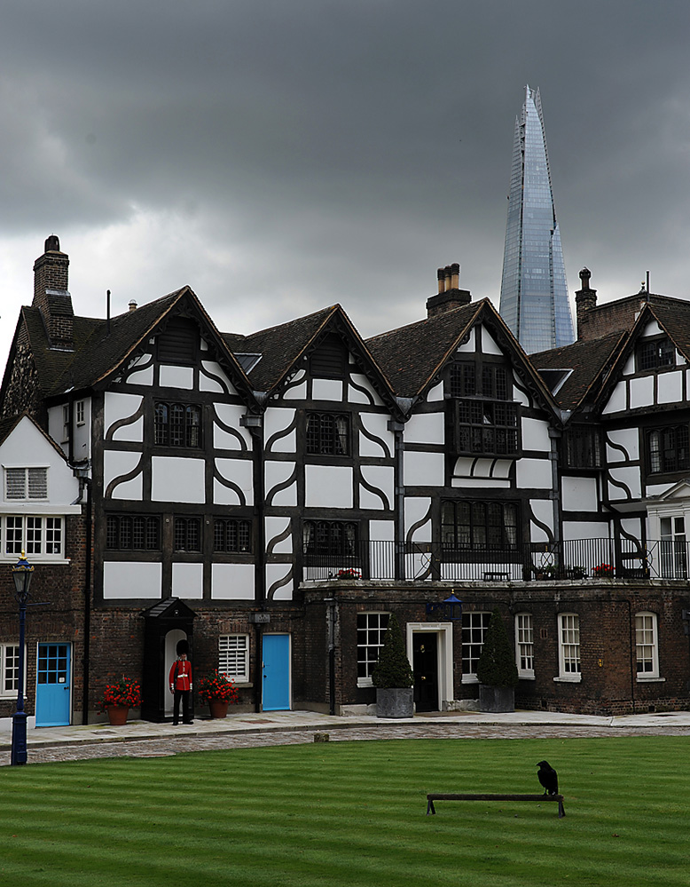 The Shard over the Tower of London 