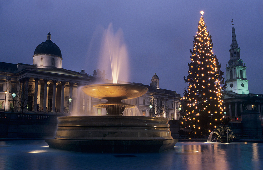 Trafalgar Square at Christmas 